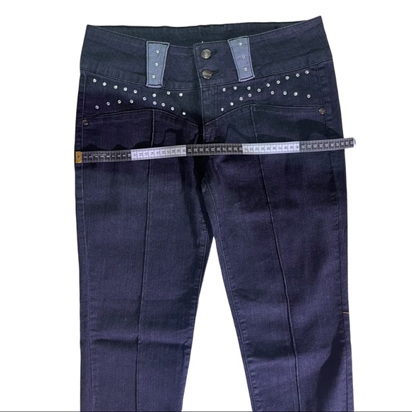 Vintage black Jeans with Rhinestones size 13 - Picture 5 of 7